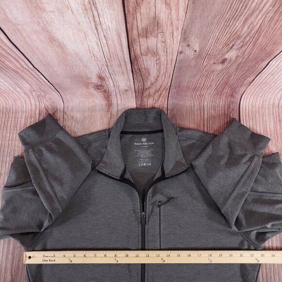 Mack Weldon Mens Size XL Atlas Full Zip Jacket Gray Athleisure Performance - Picture 15 of 16